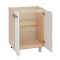 Шкаф наполный под мойку Квадро 600х470х826 Дуб сонома/Нубук Милк