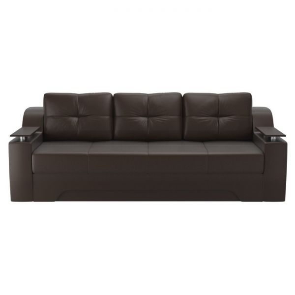 Диван прямой «Сенатор», механизм еврокнижка, экокожа, цвет бежевый