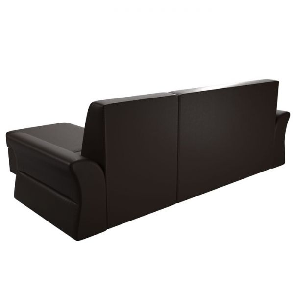 Угловой диван «Клайд», механизм дельфин, экокожа, цвет бежевый