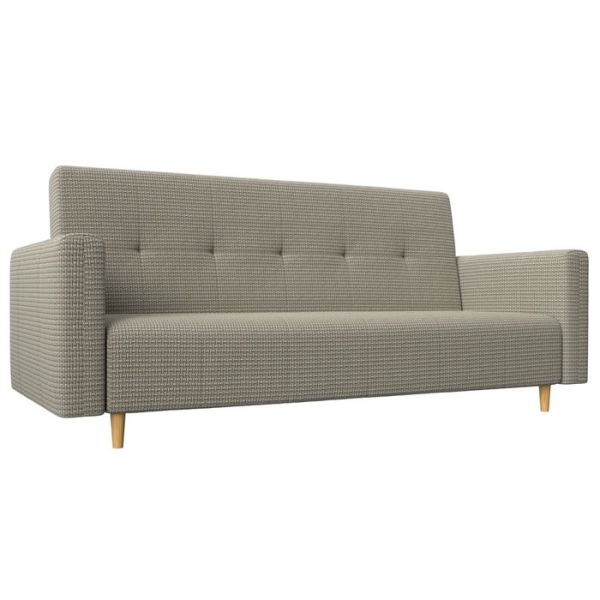 Прямой диван-книжка «Вест», механизм книжка, рогожка, цвет бежевый