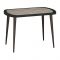 Стол не раздвиж Сочи-3 1100х700х750 черный/экокожа крокодил капучино/опоры массив