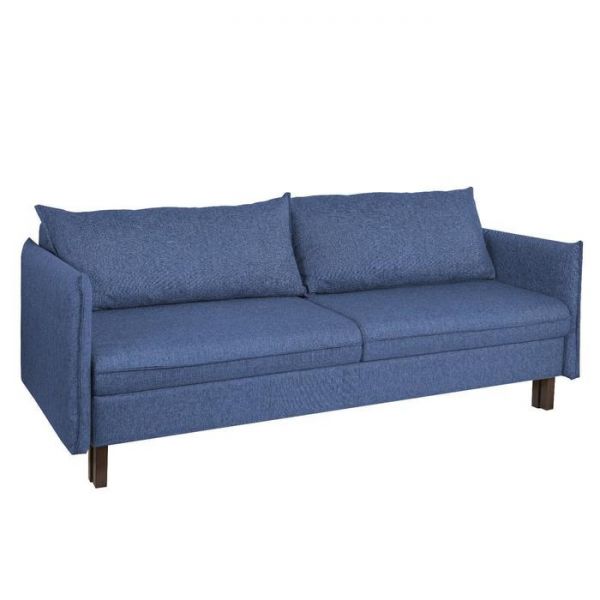 Диван "Матис" с подлокотниками, ткань рогожка AZURE