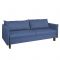 Диван "Матис" с подлокотниками, ткань рогожка AZURE