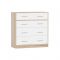 Комод «Стелс», 4 ящика, 834 ? 343 ? 850 мм, цвет дуб сонома / белый
