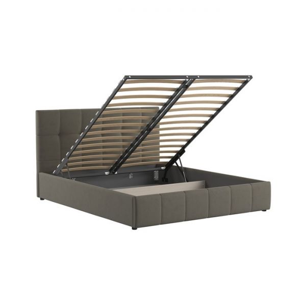 Кровать Хлоя, 1600х2000, ортопедическое осн+ПМ, Макс/Перламутрово-коричневый