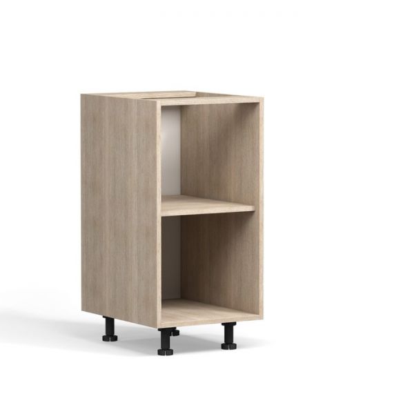 Шкаф напольный Кантри 400х510х820 Дуб молочный/Белый