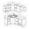Кухонный гарнитур Ольга оптима 4 1400*2000 мм