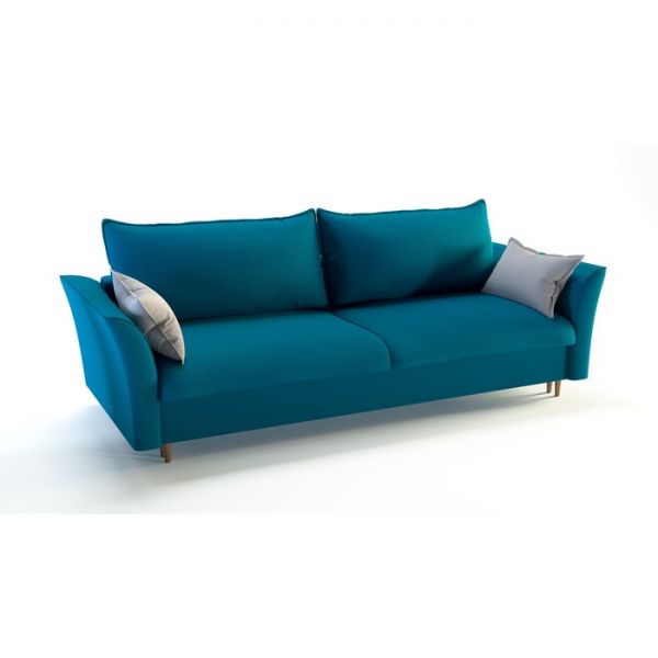 Диван прямой «Барселона», механизм пантограф, велюр, цвет альба 044 / альба 071