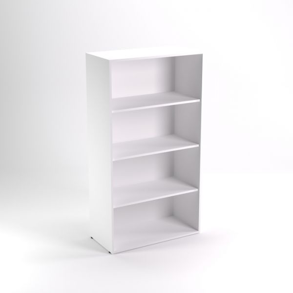 Шкаф стеллаж средний НШ-18, 760 ? 380 ? 1520 мм, белый шагр