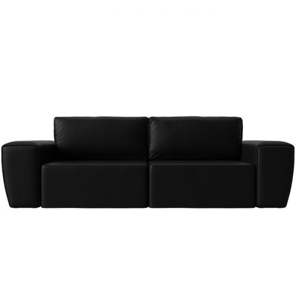 Прямой диван «Беккер», механизм еврокнижка, экокожа, цвет бежевый