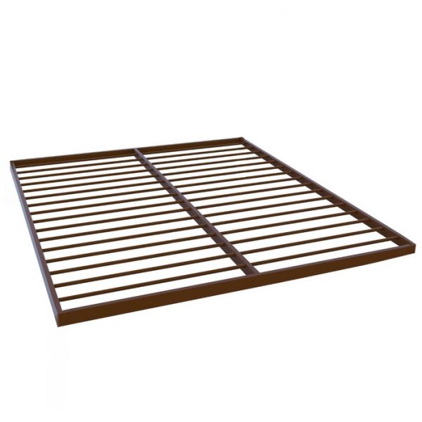 Кровать «Надежда», 1400 ? 2000 мм, металл, цвет коричневый