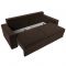 Диван прямой «Мэдисон», механизм еврокнижка, микровельвет, цвет коричневый