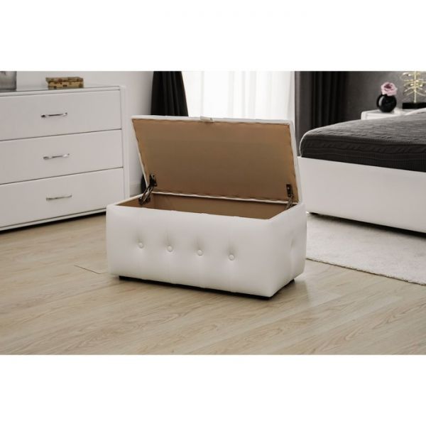 Прямоугольный пуф «Алеро», 800 ? 430 ? 410 мм, цвет взбитые сливки