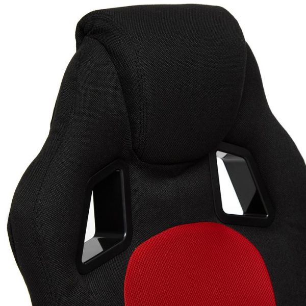 Кресло DRIVER ткань черный/красный 2603/08