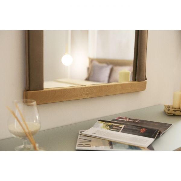 Зеркало квадратное «Олимпия», велюр, цвет velutto 05