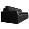 Диван прямой «Атлантида Б/С», механизм еврокнижка, экокожа, цвет чёрный