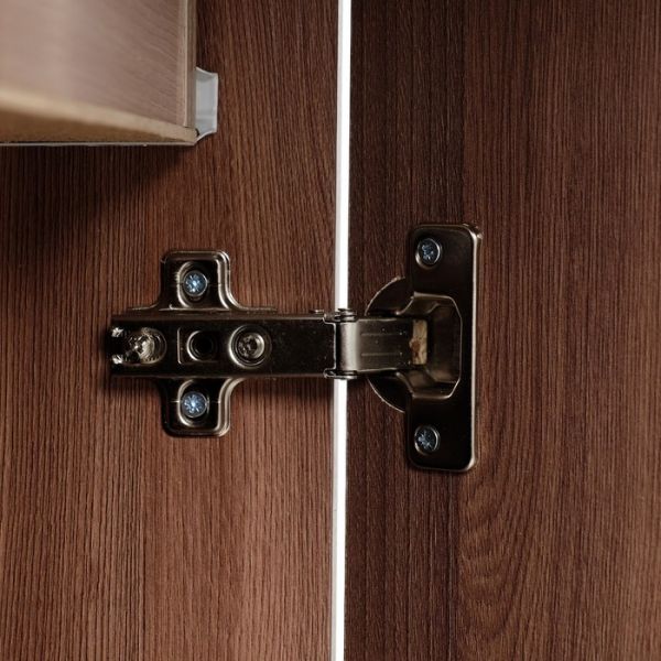 Комод с гладильной доской К1, 410 ? 421 ? 840, ясень шимо тёмный / ясень шимо светлый