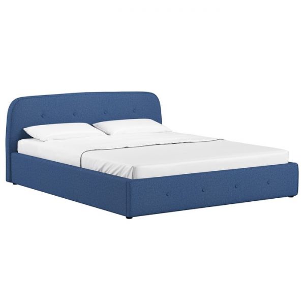 Кровать Илона, 1600х2000, ортопедическое осн+ПМ, Шерлок/Синий