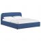 Кровать Илона, 1600х2000, ортопедическое осн+ПМ, Шерлок/Синий