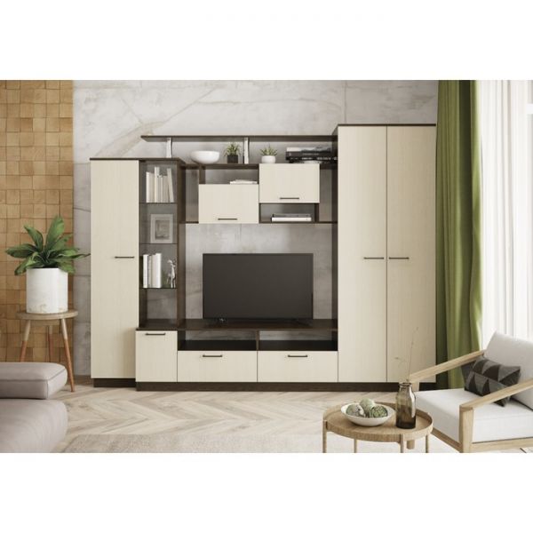 Гостиная Вега  2500х460х1920 Венге/ Анкор светлый