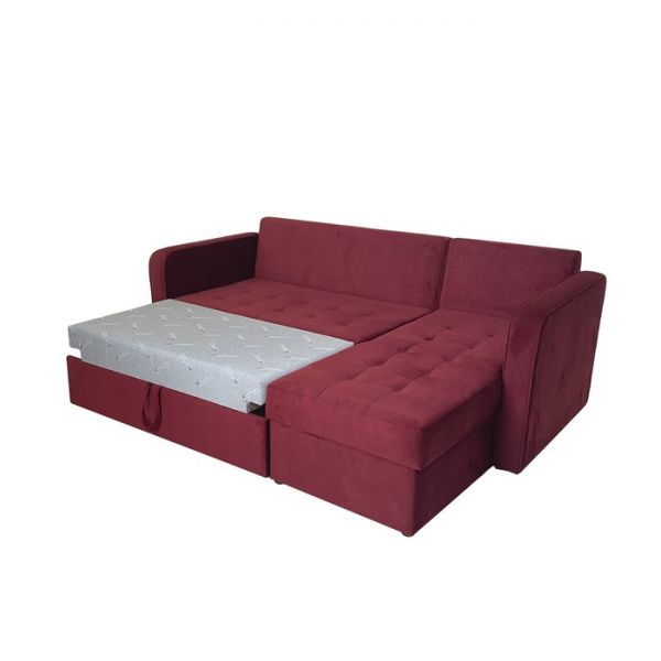 Угловой диван «Фаворит», механизм дельфин, цвет бинго бежевый