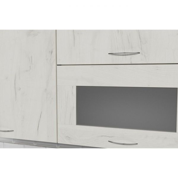 Кухонный гарнитур Лоретта ультра 2000х600 Венге/дуглас темный/Дуб грей