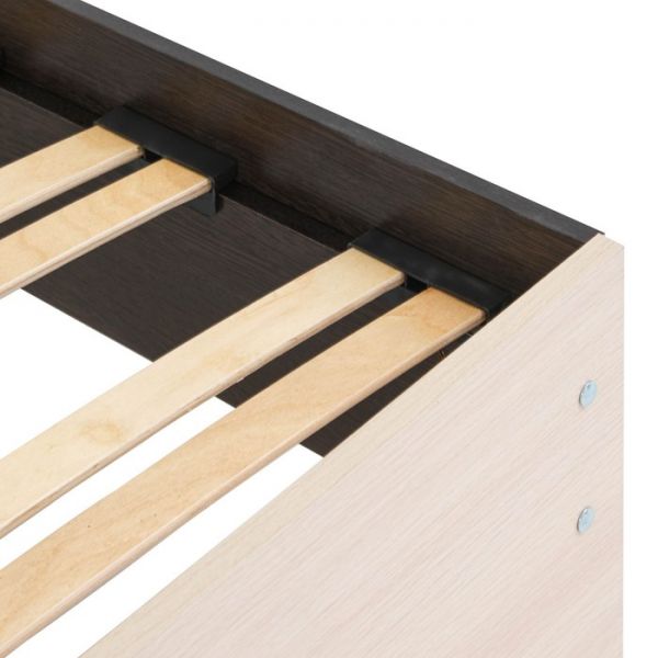 Кровать Милан МК-1,4 1400х2000 Венге/Дуб молочный