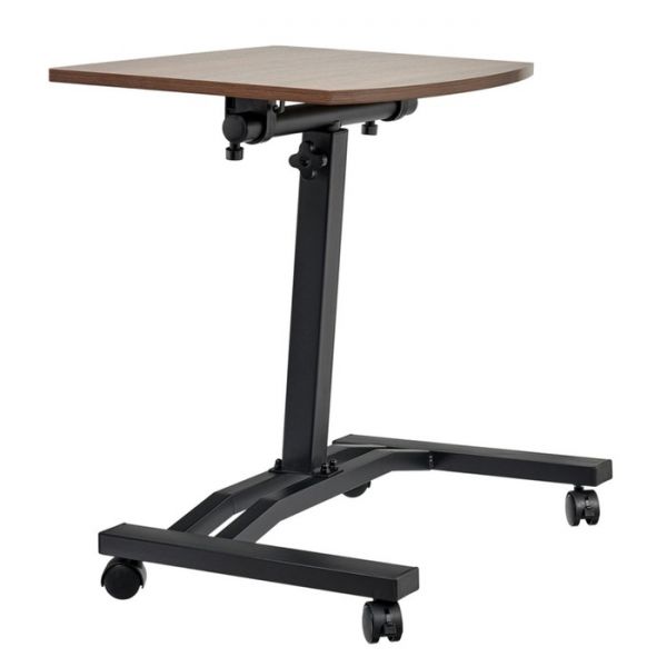 Стол  «Ролет», многофункциональный на колёсах, мдф, металл, цвет тёмное дерево / чёрный
