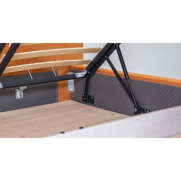 Кровать Миа, 1800х2000, ортопедическое осн+ПМ, Купер 12/Тыквенный