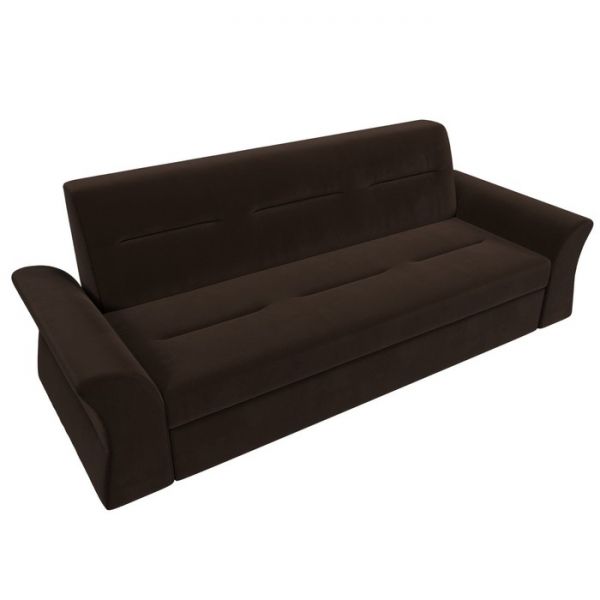 Прямой диван «Клайд», механизм дельфин, микровельвет, цвет бежевый