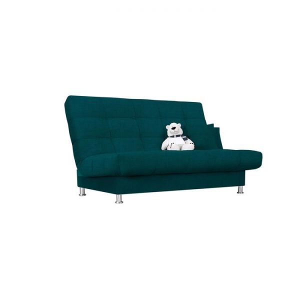 Диван «Идальго», с подушками, механизм книжка, рогожка, цвет bahama green