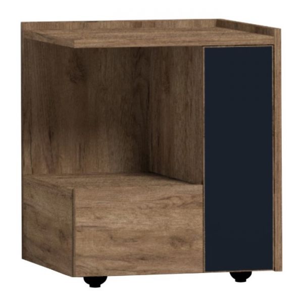 Тумба прикроватная Nature 42, 450 ? 357 ? 527 мм, цвет гаскон пайн / чёрный