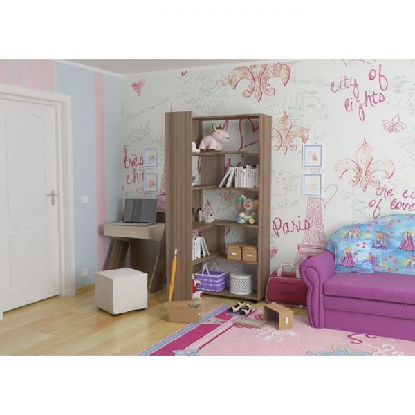 Стеллаж 1 Ясень шимо темный