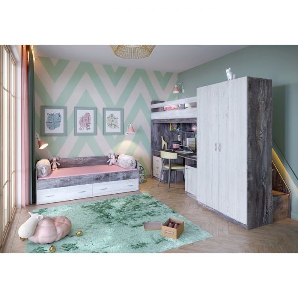 Детская комната Юта комплект №3 бетон/винтерберг