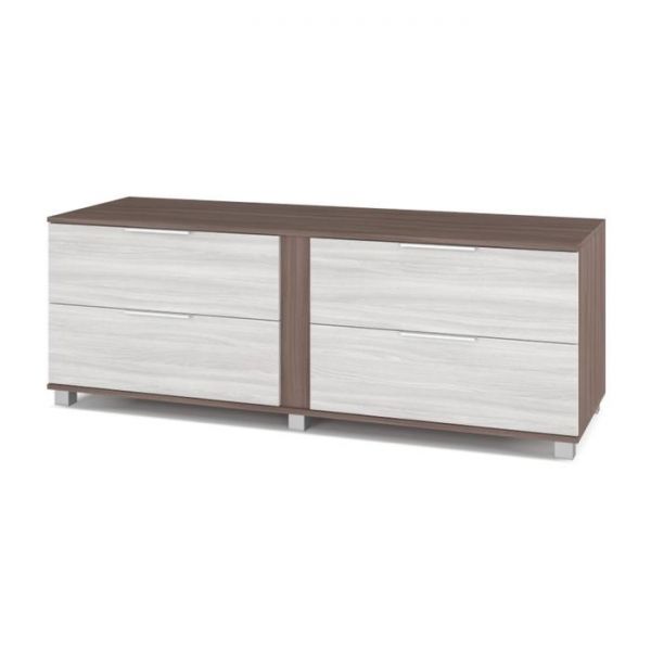 Тумба под ТВ Пандора-П77 420х1700х600 с выдвижными ящиками  Шимо темный/светлый