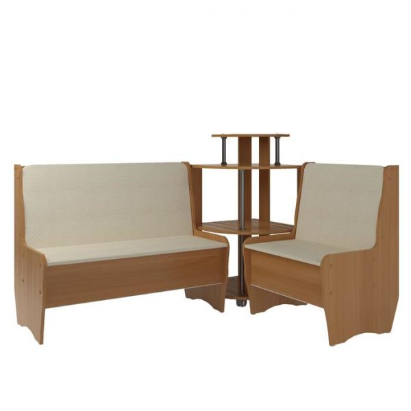 Кухонный уголок Трапэзи ТЕССЕРА бежевая/Вишня оксфорд