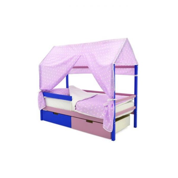 Детская кровать-домик Бельмарко Svogen синий-лаванда