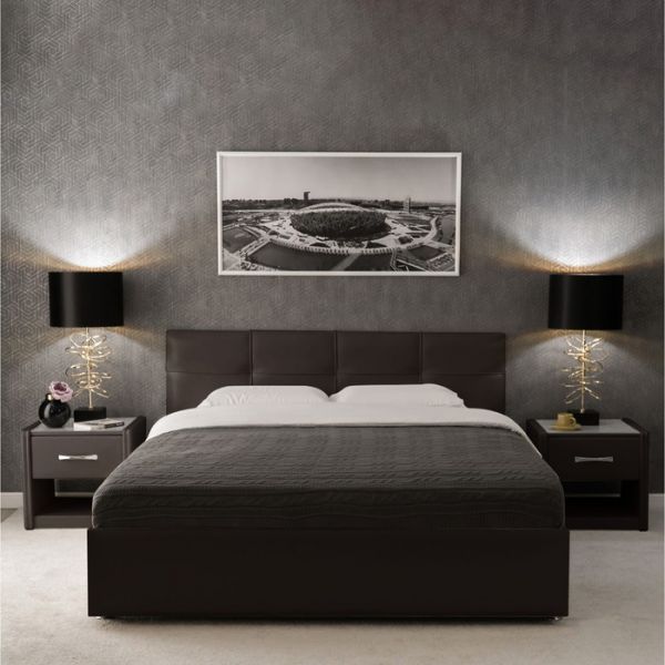 Кровать «Птичье гнездо» с ПМ, 1400х2000, ортопедическое основание, цвет коричневый