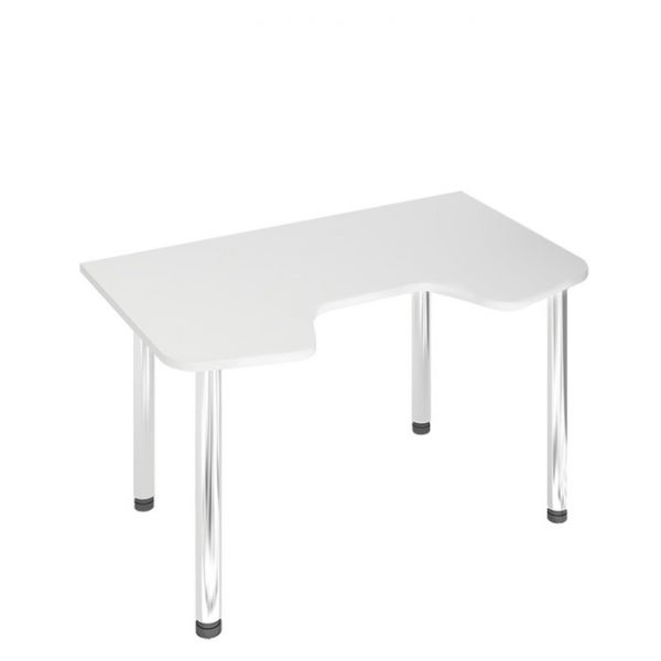 Стол СКЛ-Игр140МО, 1400 ? 900 ? 770 мм, цвет белый жемчуг