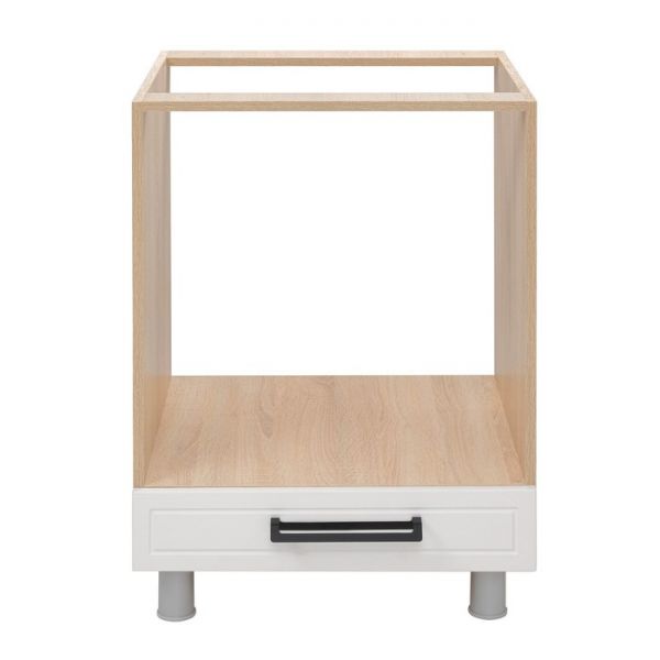 Шкаф наполный духовой Квадро 600х526х826 Дуб сонома/Нубук Милк