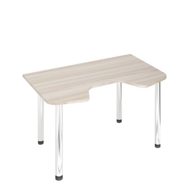 Стол СКЛ-Игр140МО, 1400 ? 900 ? 770 мм, цвет белый жемчуг