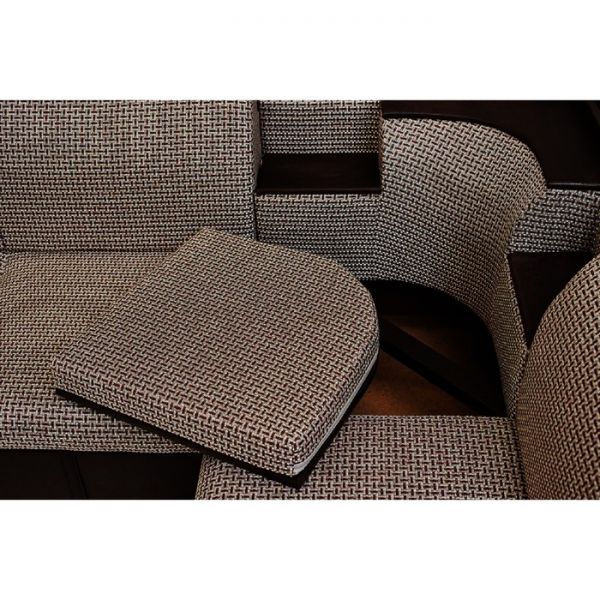 Угловой диван «Фараон», ППУ, механизм дельфин, цвет галс 3 / астор 536