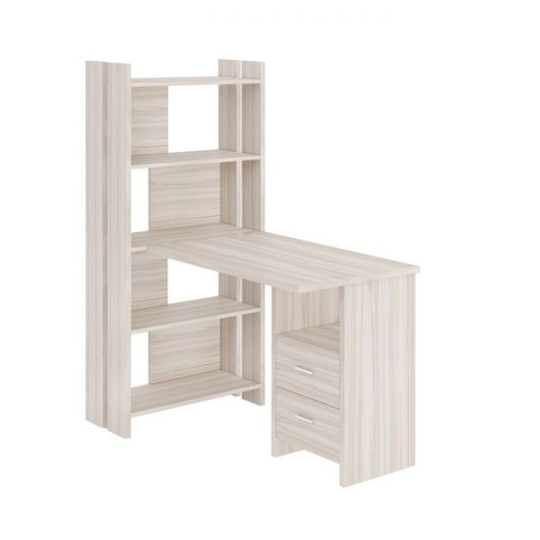 Компьютерный стол, 700 ? 1322 ? 1520 мм, цвет нельсон/белый