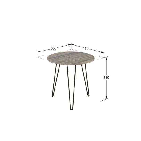 Стол журнальный «РИД 530», 550 ? 550 ? 550 мм, цвет дуб американский