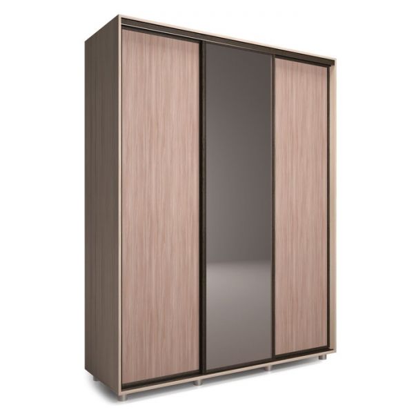 Шкаф-купе Удачный 1 зеркало 2070х600х2300 Венге Темный