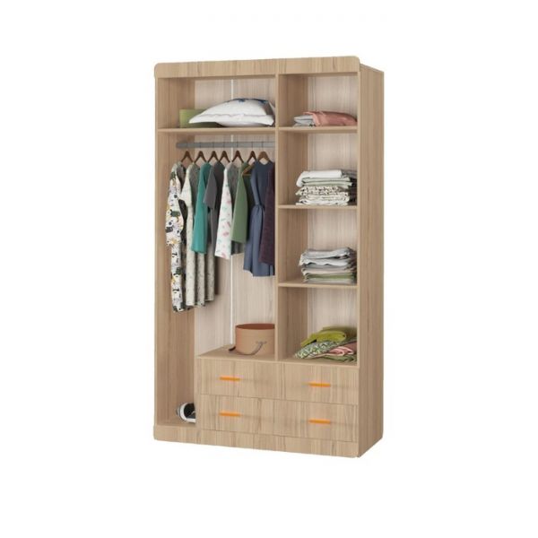 Шкаф 3-створчатый «Кот № 25», 1150 ? 516 ? 2040 мм, цвет туя светлая