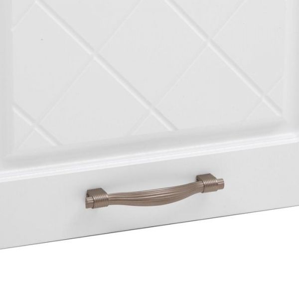 Шкаф навесной ШВ 400 Прованс, 400х300х720, МДФ Белый/Белый