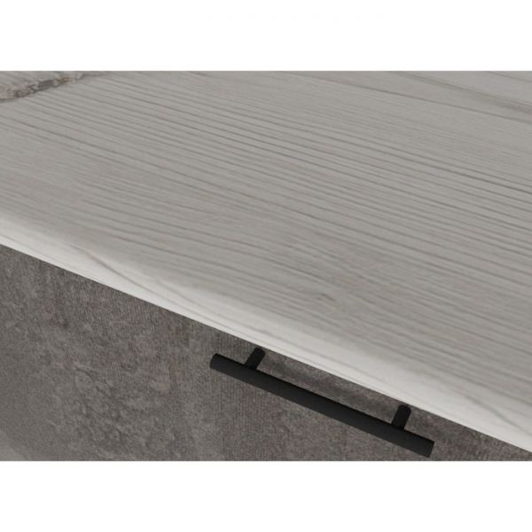 Кухонный гарнитур Сиена макси 1800х600 Белый/Сосна/Дуб грей, бетон темный