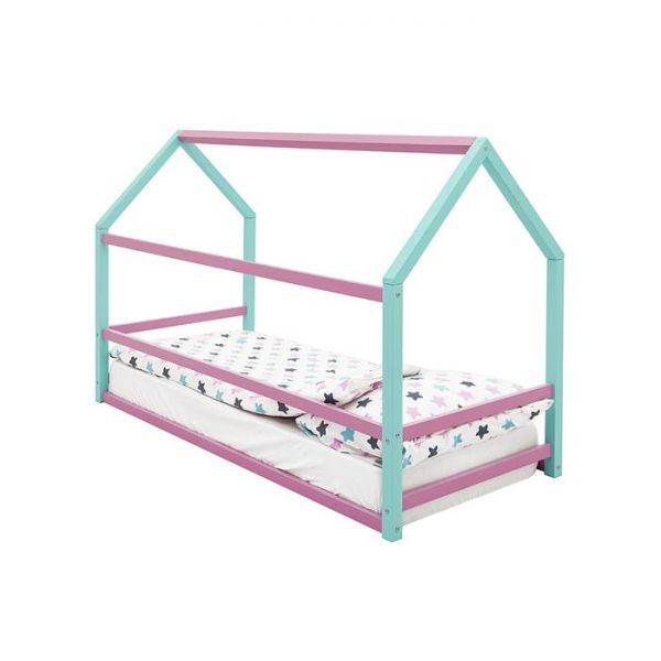Детская кровать-домик Монтессори Бельмарко Svogen мятный-лаванда