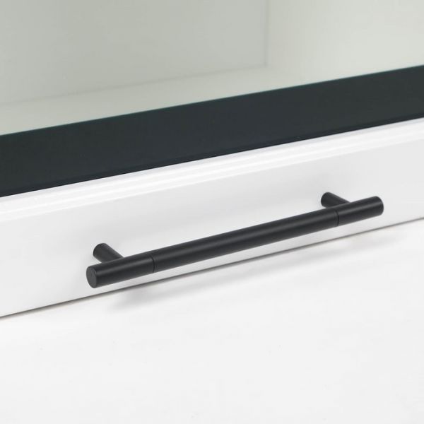 Шкаф навесной Лайт со стеклом, 600х1032х340, МДФ Белый глянец/Белый ЛДСП